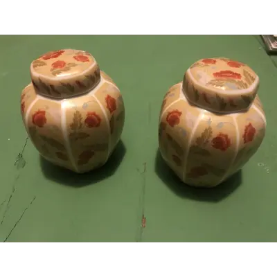 Pair of Lidded Ginger Jars