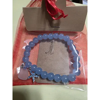 Asst Bracelet Glass Beads charm sg packaged w gift bag