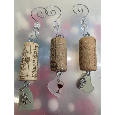 Wine cork ornaments