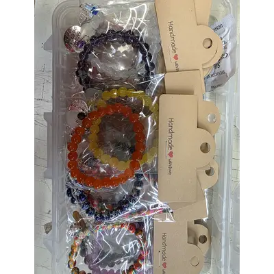 Glass Beads bracelet charm sg