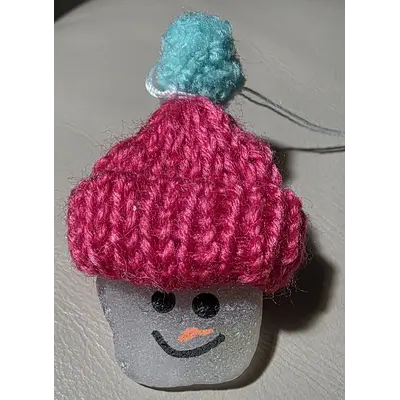 Ass't Seaglass Snowman