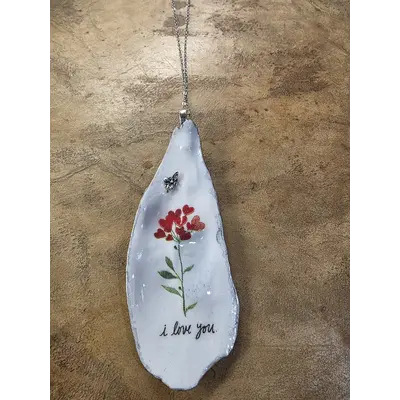 Medium Decoupage Shell on chain