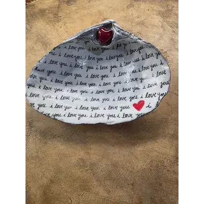 Crystal beaded  stand Decoupage shell