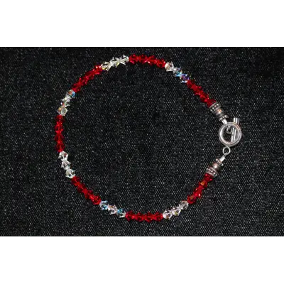 Bracelet Swarovski crystal and sterling silver