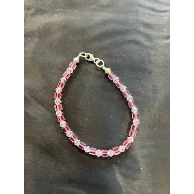 Bracelet Swarovski crystals sterling silver