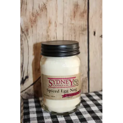 141  Spiced Egg Nog - Sydney Candle 15.5 oz Jar