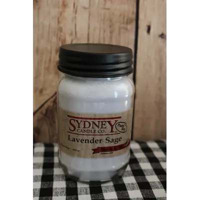 117  Lavendar Sage - Sydney Candle 15.5 oz Jar