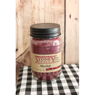 121  Merlot - Sydney Candle 15.5 oz Jar