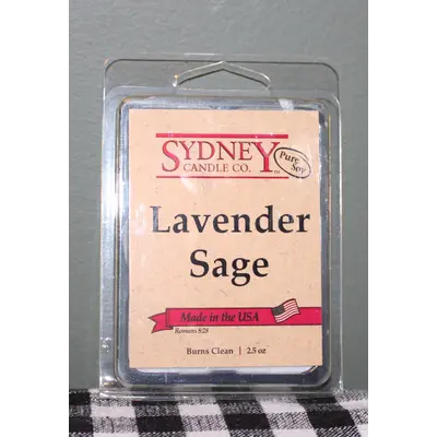 117  Lavendar Sage - Sydney Candle 2.5 oz Melts