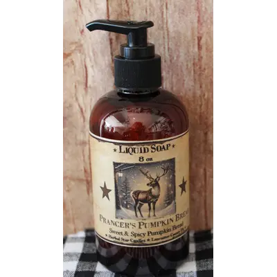 207 Reindeer-Prancers Pumpkin Bread-Herbal Star Candle 8 oz Soap