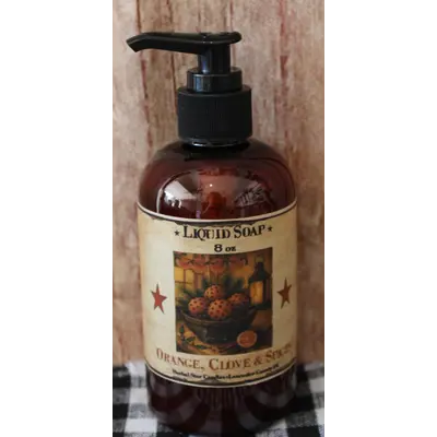 208 Orange Bowl-Orange,Clove&Spices-Herbal Star Candle 8 oz Soap