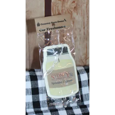 143 Sprinkled Cupcake - Sydney Candle Car Freshener
