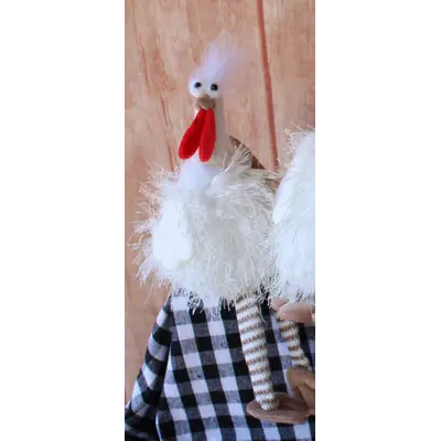 White Chicken Dangle legs