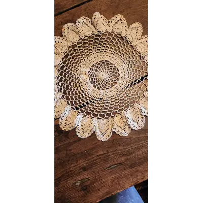 Large round vintage doily
