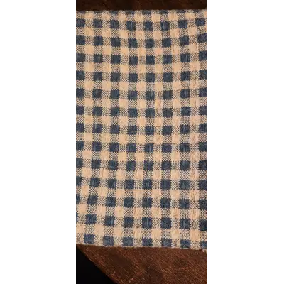 Blue checkered kitchen towel