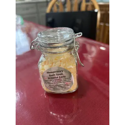 Respiratory Bath soak flip jar