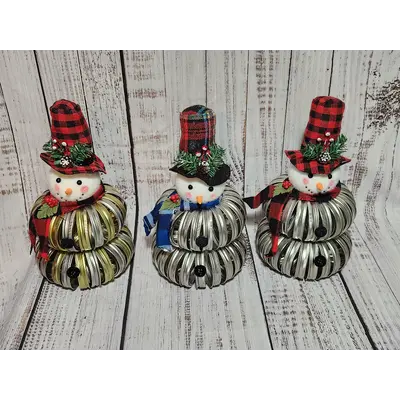 Jar Lid Snowman