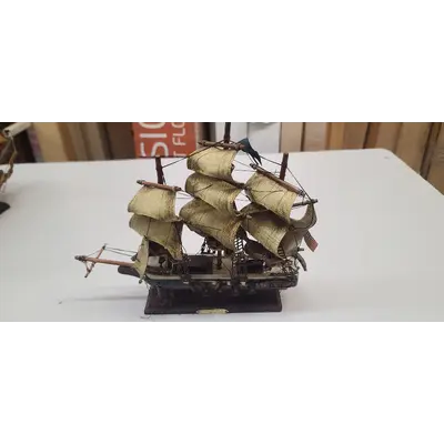 Antique wooden tall ship Constitution 1814