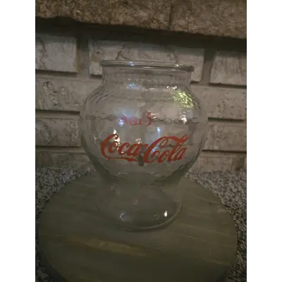 coca cola cookie jar without lid