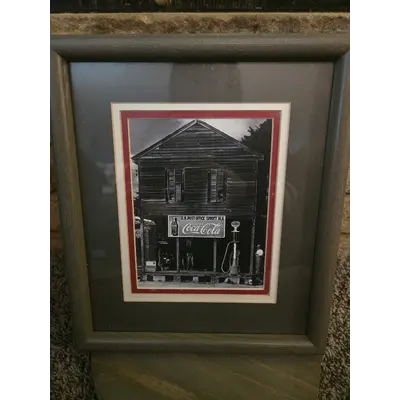 framed coca cola print
