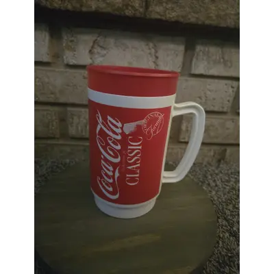 vintage coca cola plastic mug