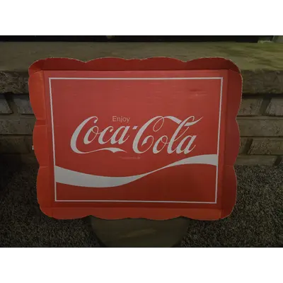 coca cola cardbaod tray