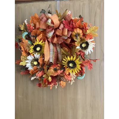 Red mason Jar with light