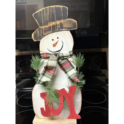 Snowman with JOY