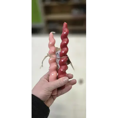 Heart Taper Candle Assorted