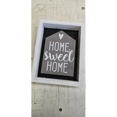 Home Sweet Home Wood Shelf Sitter Sign