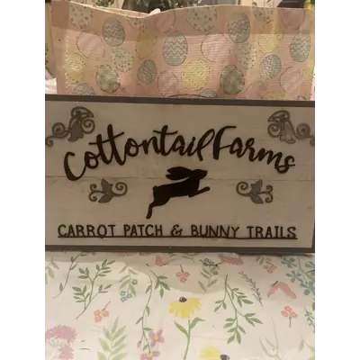Cottontail Farm Sign