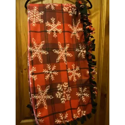 Fleece Blanket Snow Flakes