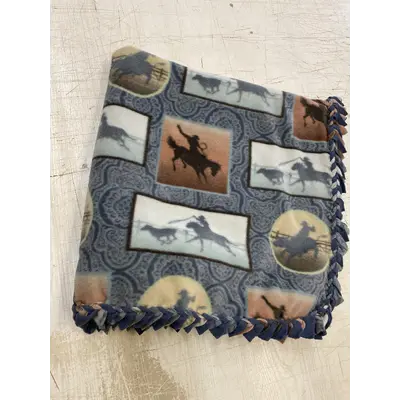 Fleece blanket - rodeo / horse