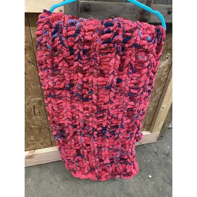 Super chunky blanket - pink / purple / blue