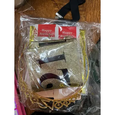 21st Birthday Kit With Balloons, Crown, Candles and sash