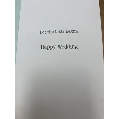 Wedding card - and do you, Charles, promise to always be wrong
