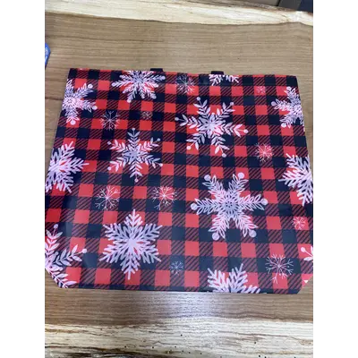 Snow flakes reusable bag