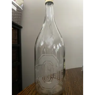 The Ohio State Decorative Glass Bottle
