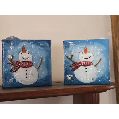 4x4 Snowman shelf sitter