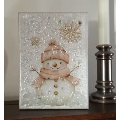 5x7 Snowman shelf sitter