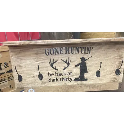 Coat rack with shelf: dark thirty