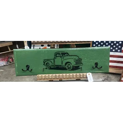 Coat rack: old truck