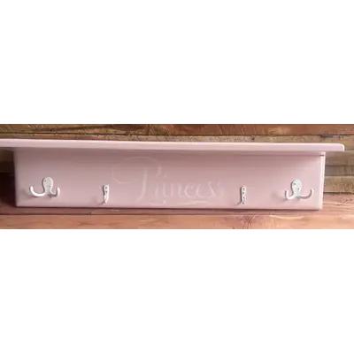 Coat rack: pink with princess
