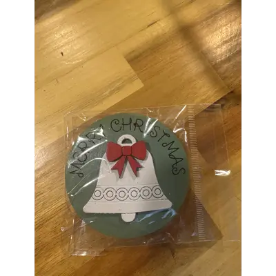 Merry Christmas bell round