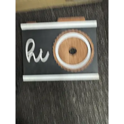 Black camera base for rounds