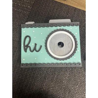 Teal camera base for rounds