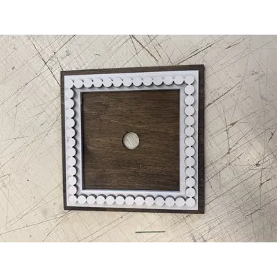 Single tile base white/stain