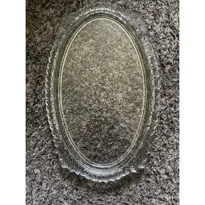 Art deco glass perfume tray
