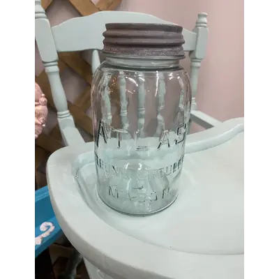 Atlas Strong Shoulder mason jar used during the Depression