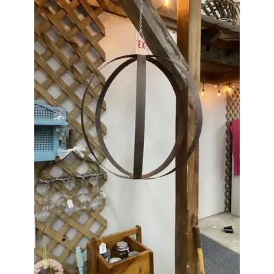 Steel wine barrel orb